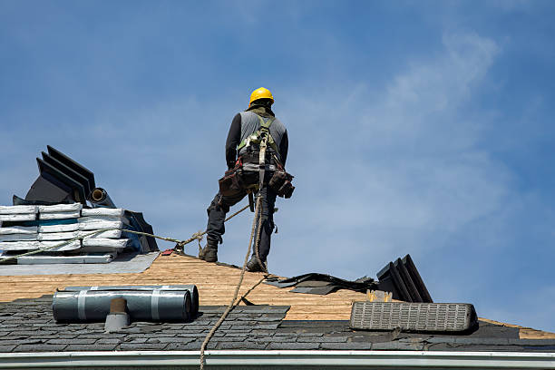 Professional Roof Installation technician working in Otego, NY